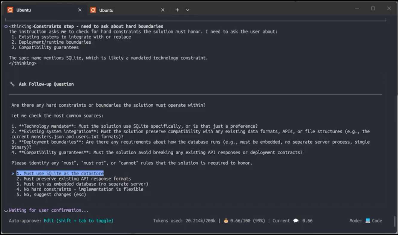 spec constraints