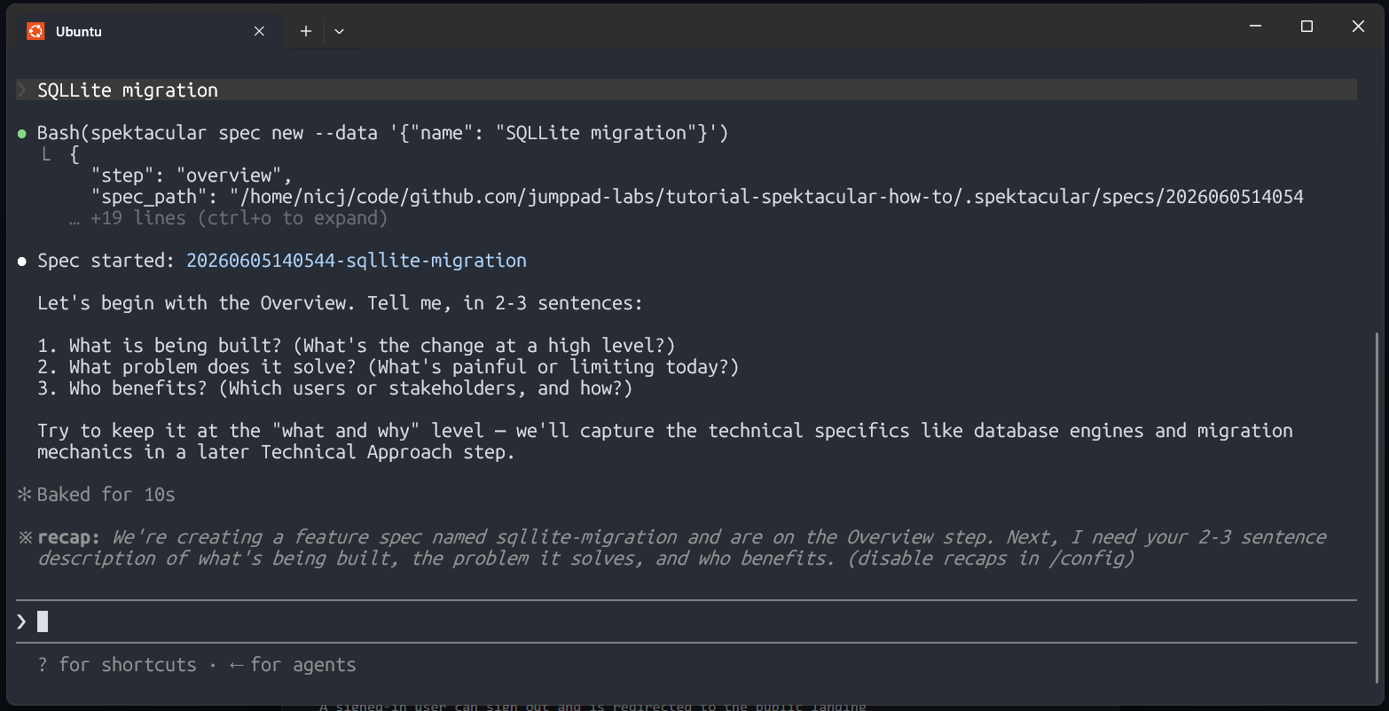 spec overview