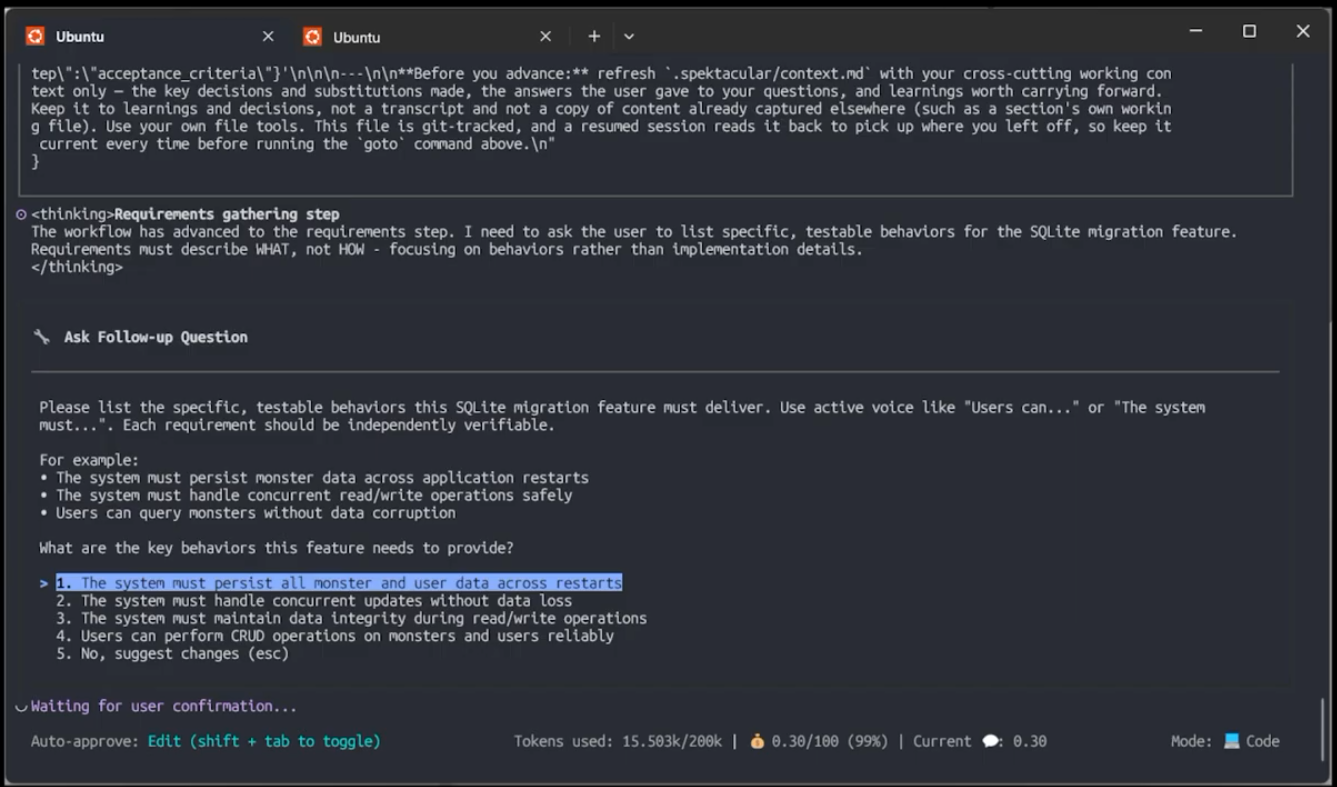 spec requirements