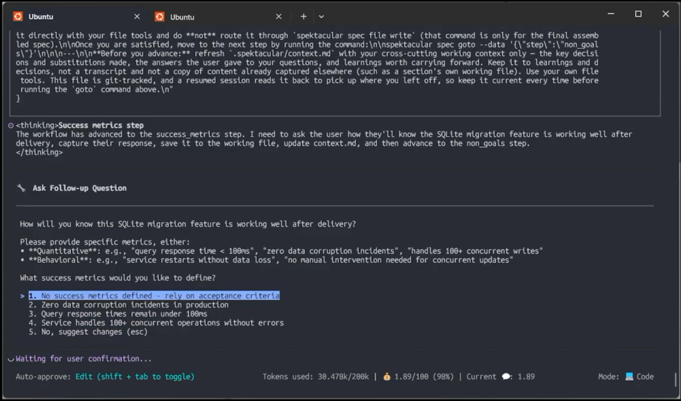 spec metrics
